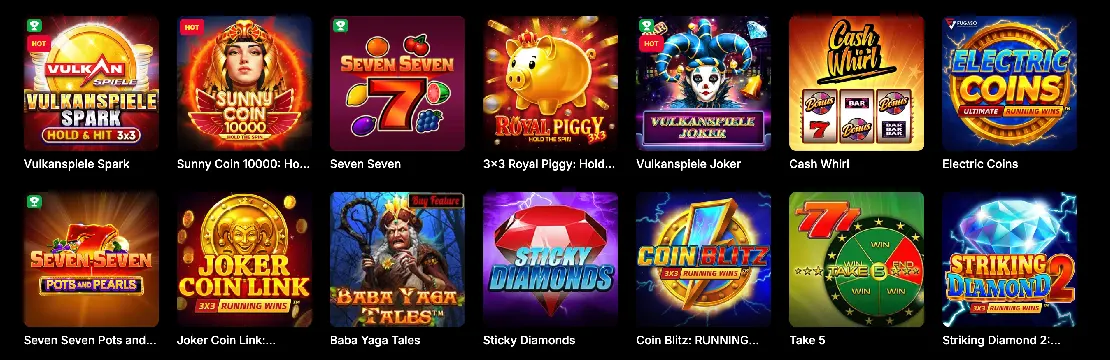 Vulkan Spiele top games